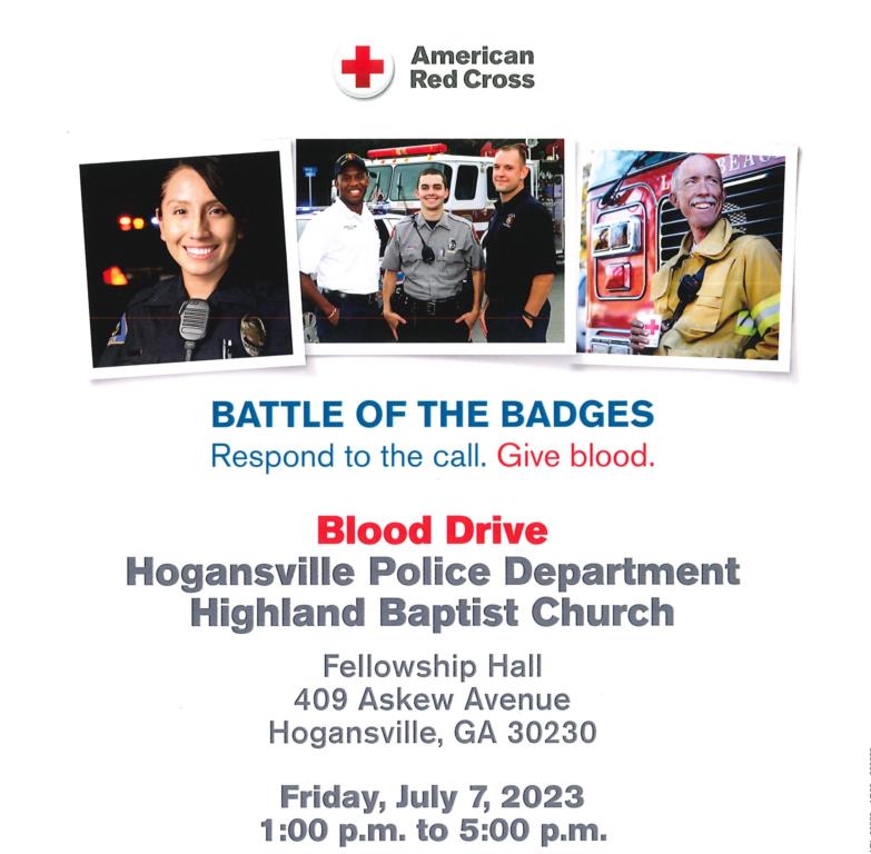 HPD Battle of the Badges Blood Drive